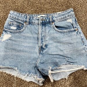 High waisted H&M denim shorts